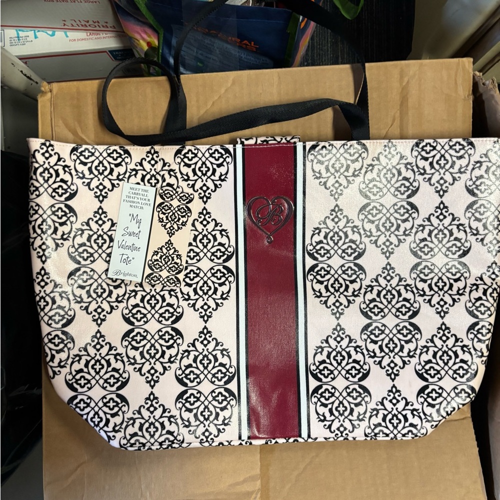 Brighton Pink & Black Tote